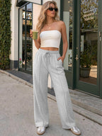 Athmile Women's Wide-Leg Sweatpants High-Waisted Baggy - Size XX-Large