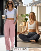 Neer 3 Pack Women's Cotton Lounge High-Waisted Pants - Style 20