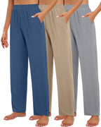 Huukeay 3 Pack Women's Lounge Pants Cozy Sweatpants X-large - Style 4
