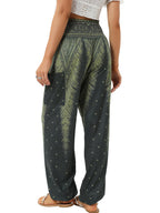 Qianxizhan Women's Harem Pants High-Waist Yoga Boho - Style 79