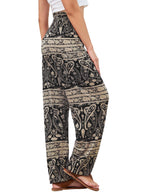 Qianxizhan Women's Harem Pants High-Waist Yoga Boho - Style 36