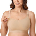 Women's Gratlin Cotton for Breastfeeding Taupe Tan 3x-large Nursing Bra