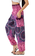 Joob Boho Pants For Women Hippie Harem Women's Yoga – Comfy - Magenta