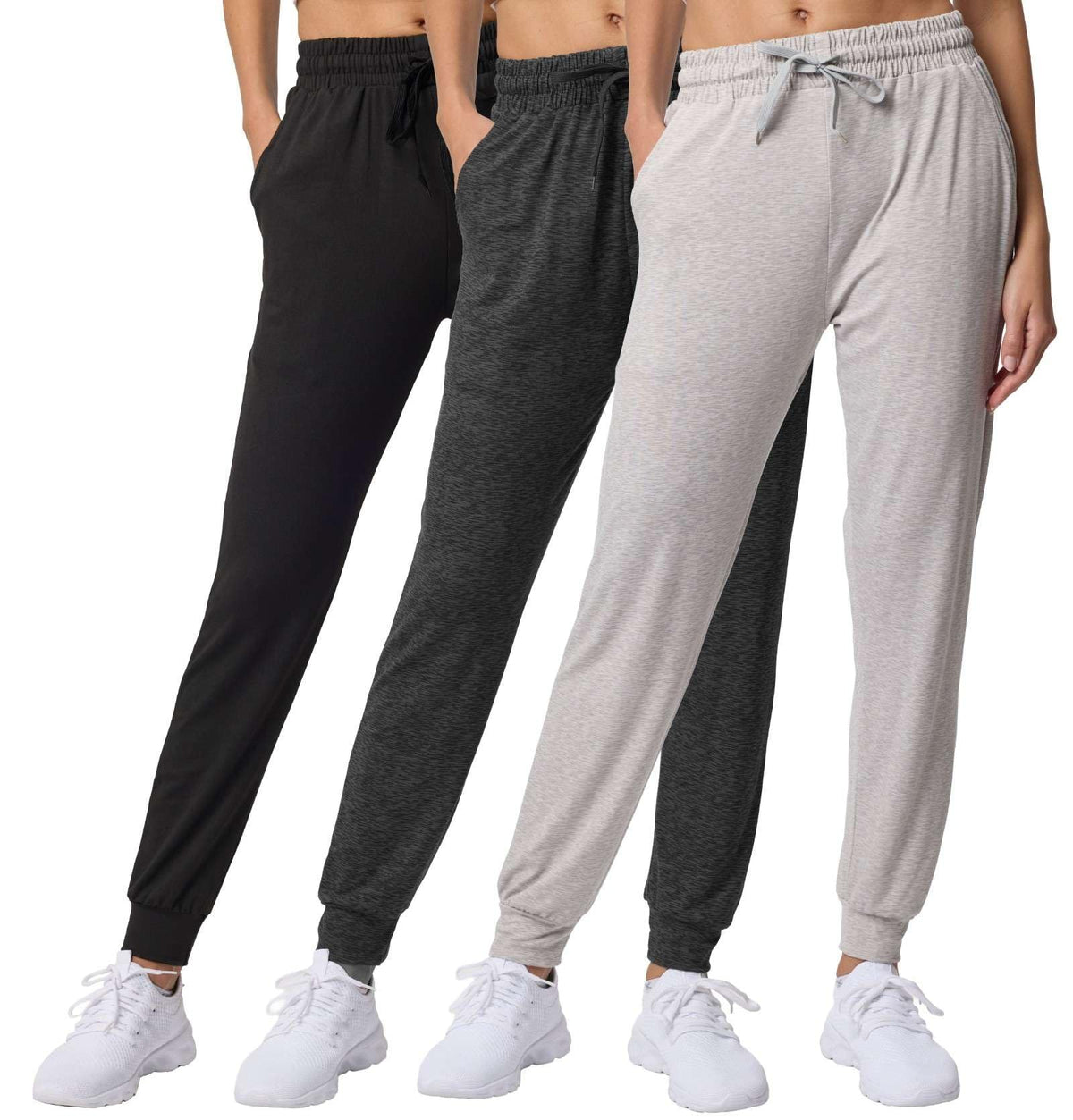 3 Pack Women's Joggers Sweatpants Lounge Pants Yoga - Size XX-Large