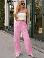 Athmile Women's Wide-Leg Sweatpants High-Waisted Baggy - Style 23