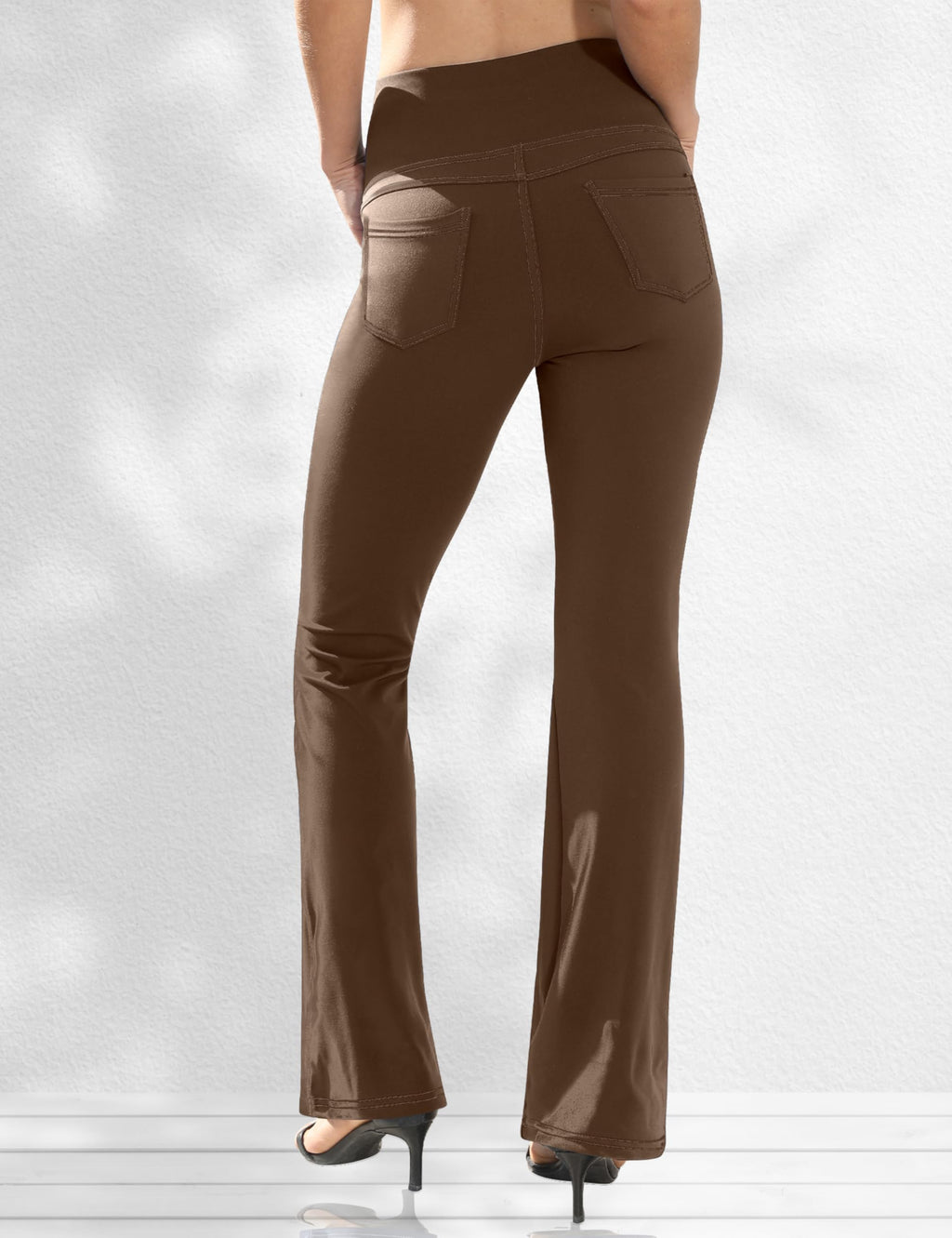Vooveeya Women's Bootcut Leggings Bootleg Yoga Pants - Style 214