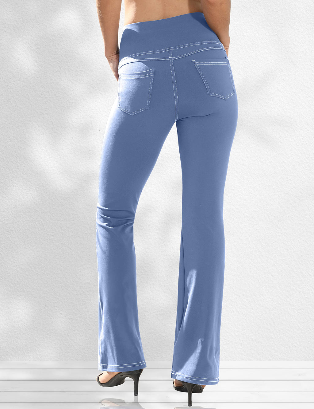 Vooveeya Women's Bootcut Leggings Bootleg Yoga Pants - Style 190
