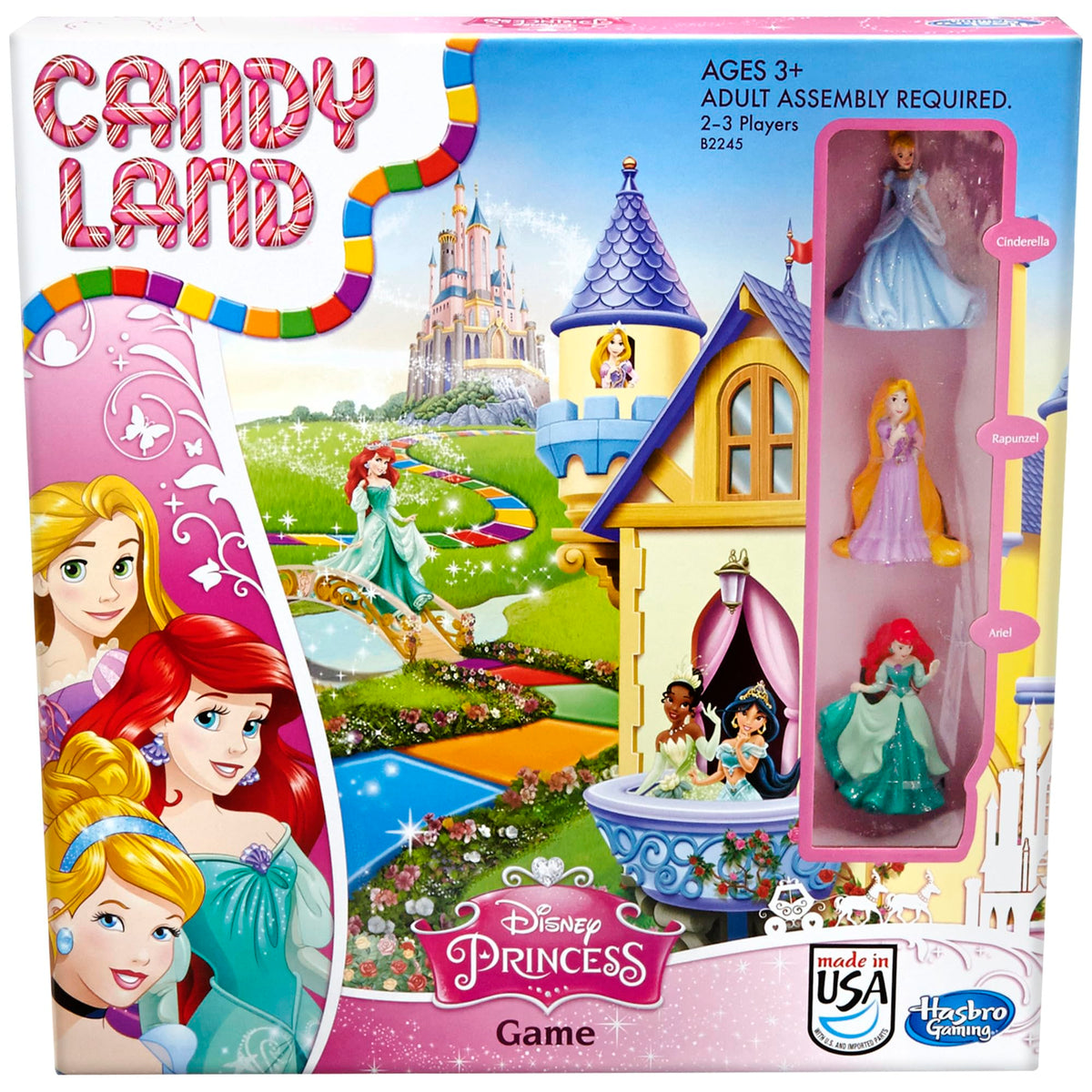 Hasbro Gaming Candy Land Disney Princess Edition Board Game, Preschool Games for 2 to 3 Players, Easter Gifts for Boys and Girls, Family Games for Kids Ages 3 and Up (Fanci Exclusive)