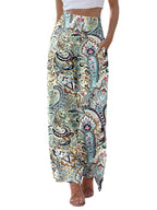 Jzc High-Waisted Palazzo Pants For Women Comfy Flowy Women's Capri