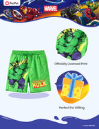 Disney Bathing Suit Marvel Boys Swim Shorts Avengers Rash Guard Swim Trunks Green Superhero Swimming Trunks Hulk Beach Clothes Toddler Swimsuit UPF 50+ Surf Swimwear Kids Pool Board Shorts 4-5 Years