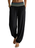 Dokotoo Wide Leg Beach Cruise Vacation Outfit Resort Pants Women Black S
