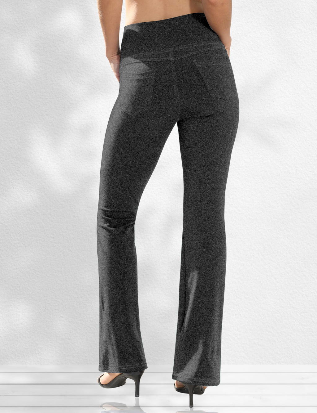 Vooveeya Women's Bootcut Leggings Bootleg Yoga Pants - Style 108