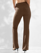 Vooveeya Women's Bootcut Leggings Bootleg Yoga Pants - Style 188