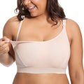 Women's Gratlin Cotton for Breastfeeding Beige Medium Nursing Bra