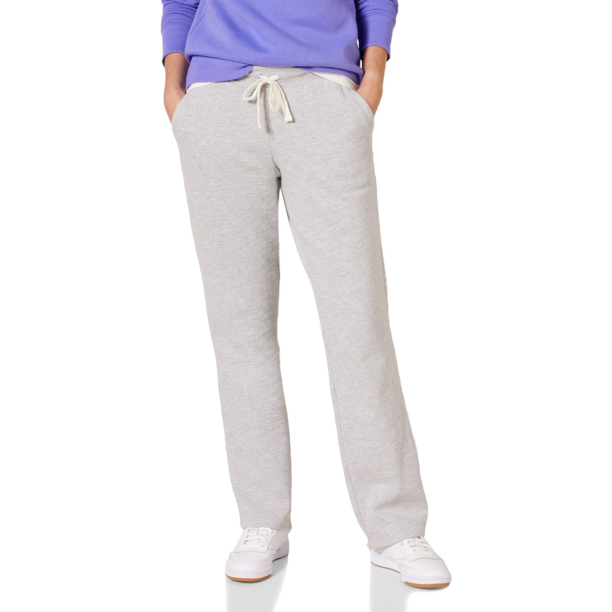 Essentials Women's Straight-Leg Fleece Sweatpants With Drawstring
