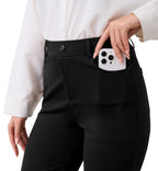 Vimpep Straight-Leg Yoga Dress Work Pants Women Pull On - Style 65