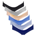 Intimate Portal Cotton Maternity Under The Bump Pregnancy Women's Postpartum 6 Pack Midnight Shore Xl Bikini Panties