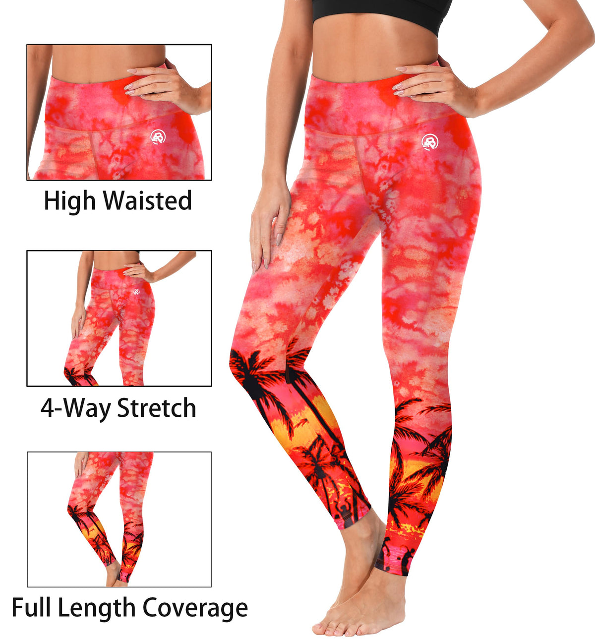 Women's Long Swimming Bottom High-Waist Rash Guard Pants UPF 50+ Sun