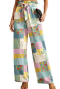 Iwollence Unique Adjustable Knot Palazzo Pants Women - Size Medium