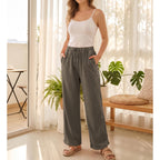 Hixiaohe Women's Casual Wide-Leg Sweatpants High-Waist - Style 4