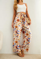Iwollence Unique Adjustable Knot Palazzo Pants Women - Style 28