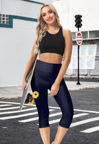 Women's Rash Guard Pants Uv Protective Diving Quick Dry Tummy Control
