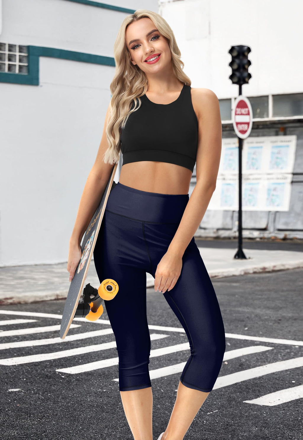 Swim Pants For Women UPF 50+ Capris Tummy Control Surfing Leggings