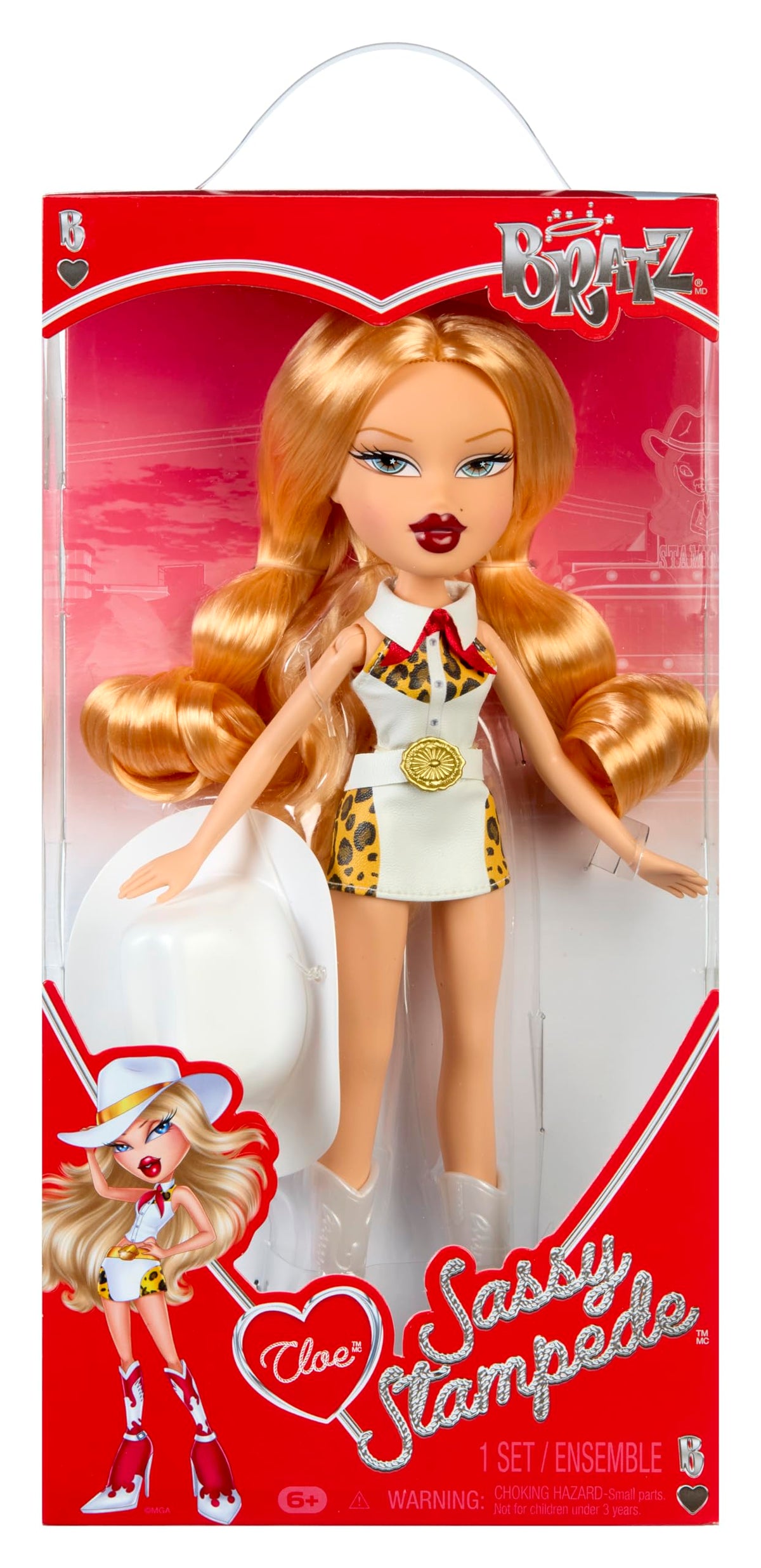 Bratz Sassy Stampede Cloe Fashion Doll with Accessories: Western, Cowgirl Style Clothes & Accessory Pieces