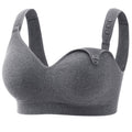 Women's Momcozy Busty U.s. Cotton for Breastfeeding Grey Nursing Bra