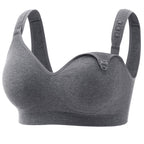 Women's Momcozy Busty U.s. Cotton for Breastfeeding Grey Nursing Bra
