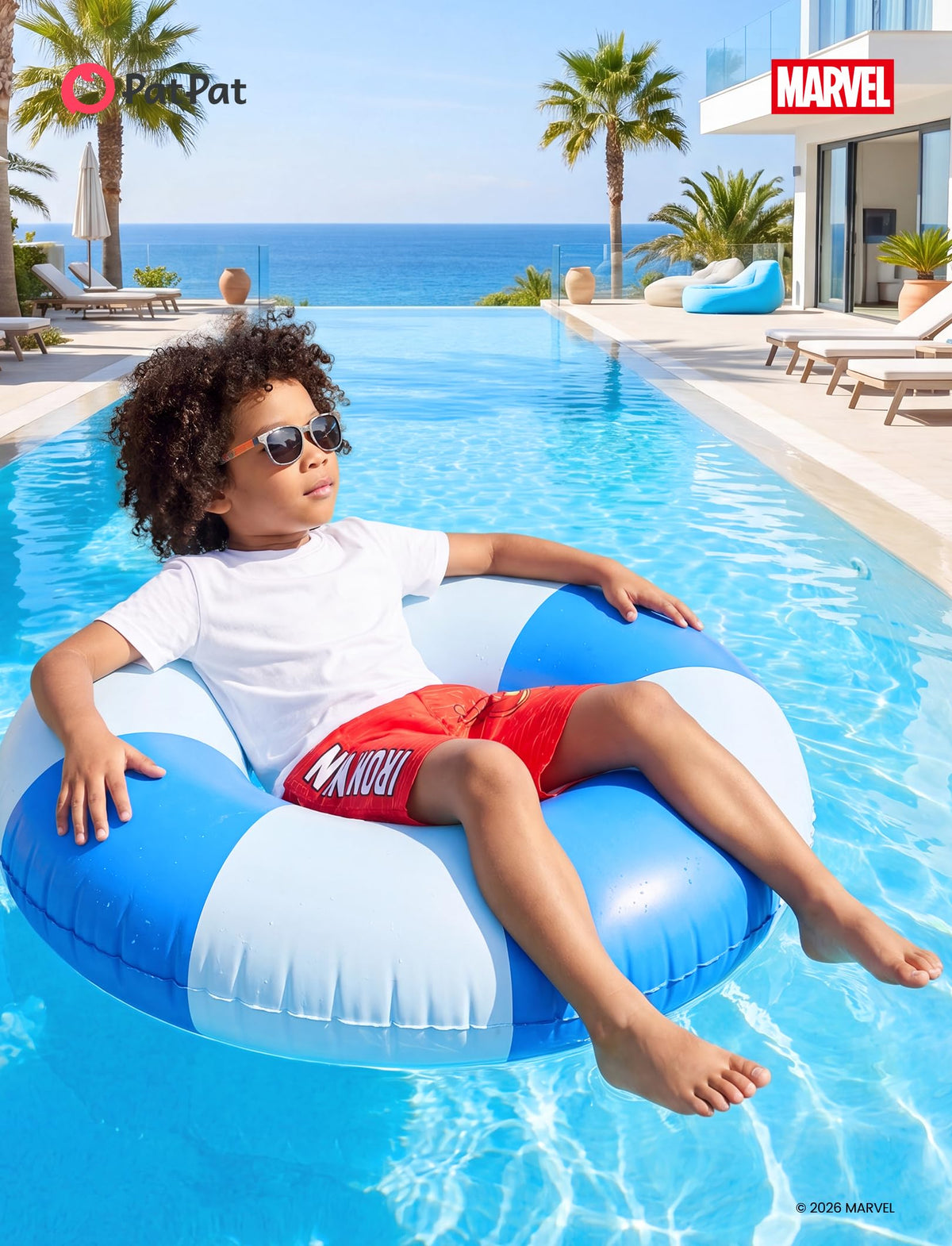 Disney Marvel Avengers Iron Man Little Boys Rash Guard Swim Trunks Compression Summer Swim Shorts Kids Swimsuit Red Swimwear UPF 50+Swimming Trunk Surf Bathing Suit Pool Party Sea Board Short 4-5 Year