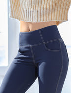 Vooveeya Women's Bootcut Leggings Bootleg Yoga Pants - Style 257