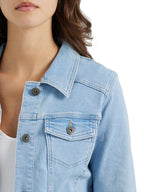 Wrangler Authentics Women's Stretch Denim Jacket, Light Wash, Medium
