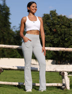 Vooveeya Women's Bootcut Leggings Bootleg Yoga Pants - Style 124