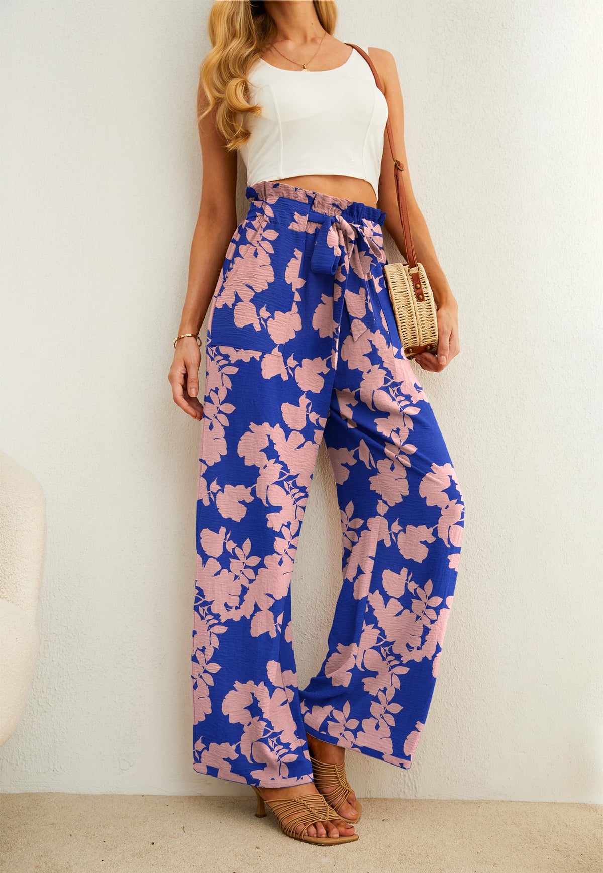 Iwollence Wollence Lightweight Stretch Palazzo Pants Women - Size Small