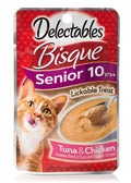 "Hartz Delectables Senior Bisque Lickable Cat Treats - Tuna/Chicken 4 Pouches"