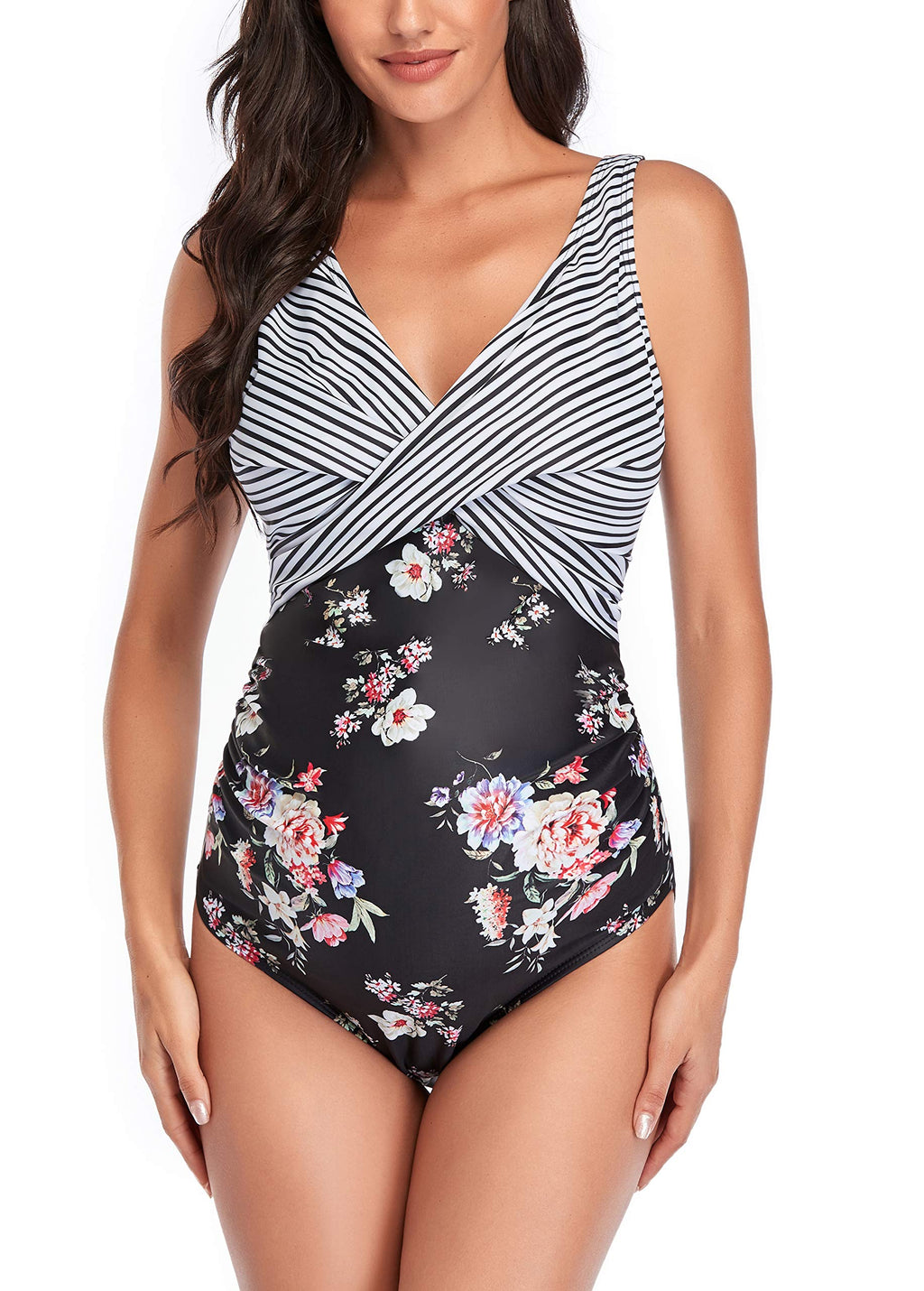 Women's Summersunshine Maternity One-Piece Swimwear Front - Style 19