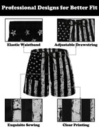 Sarfel Boys Patriotic Swim Trunks Boys American Flag Swim Trunks Boys Bathing Suit Size 8 Boys Swim Trunks Size 8 Boys Swimsuit