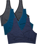 Women's Cakye 3 Pack Maternity Nursing Sleep Breastfeeding Cotton Bralette