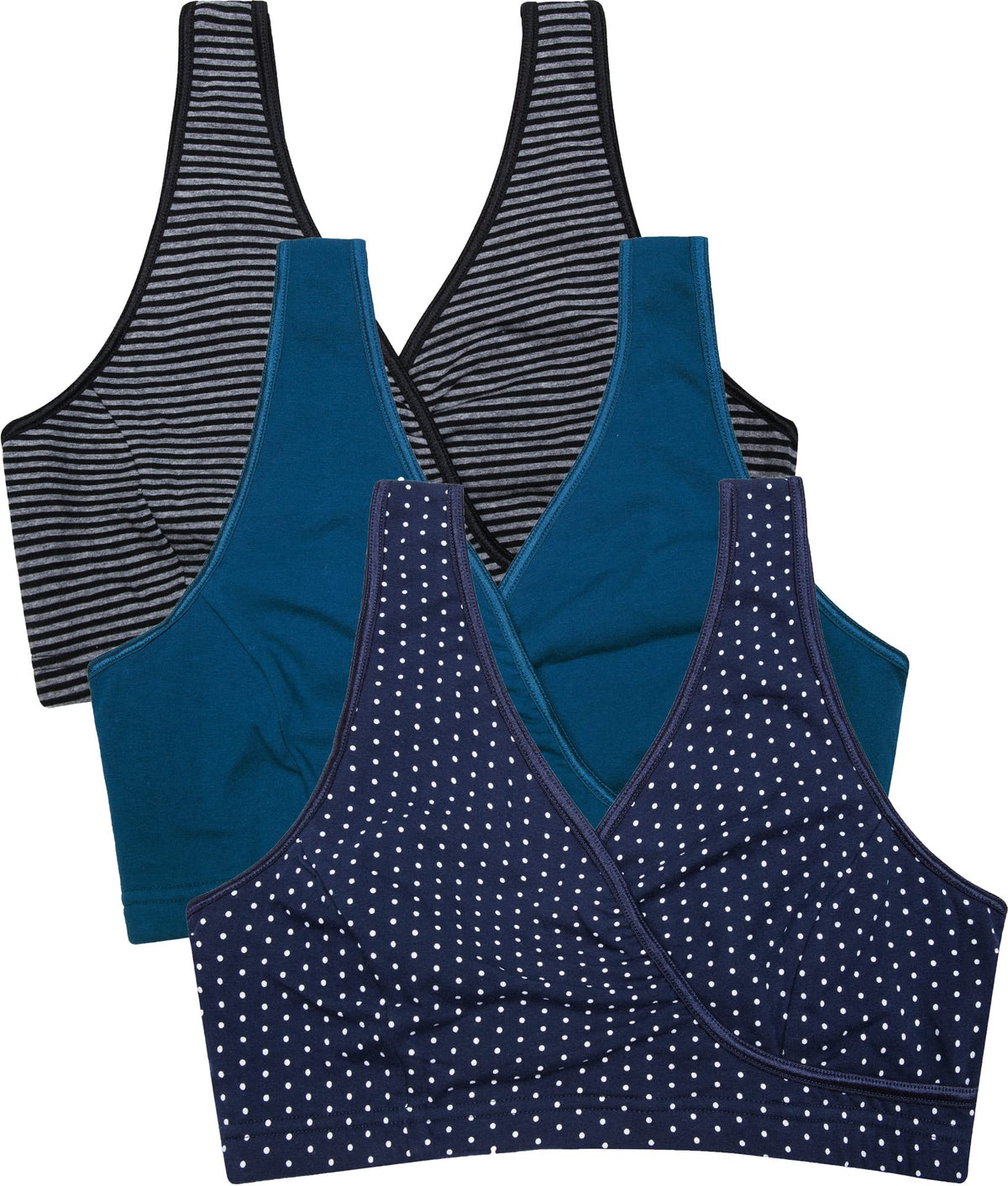 Women's Cakye 3 Pack Maternity Nursing Sleep Breastfeeding Cotton Bralette