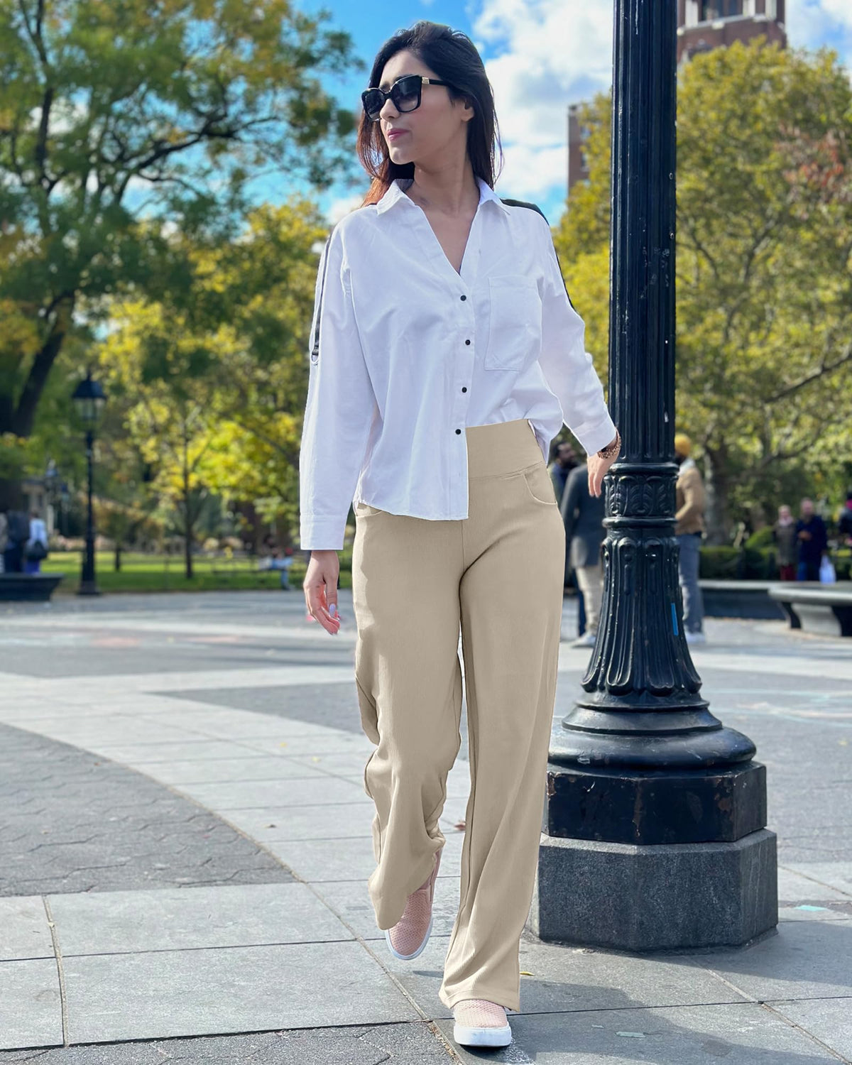 Promover Lounge Pants For Women With Pockets Relaxed Fit Mocha Xxl