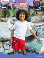 Disney Marvel Spiderman Little Boys Rash Guard Swim Trunks Compression Summer Swim Shorts Kids Swimsuit Red Swimwear UPF 50+Swimming Trunk Surf Bathing Suit Pool Party Playwear Board Shorts 4-5 Years