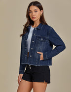 Luvamia Lightweight Jean Jacket - Womens Blue - Nightfall - Small - Fits Size 4/6