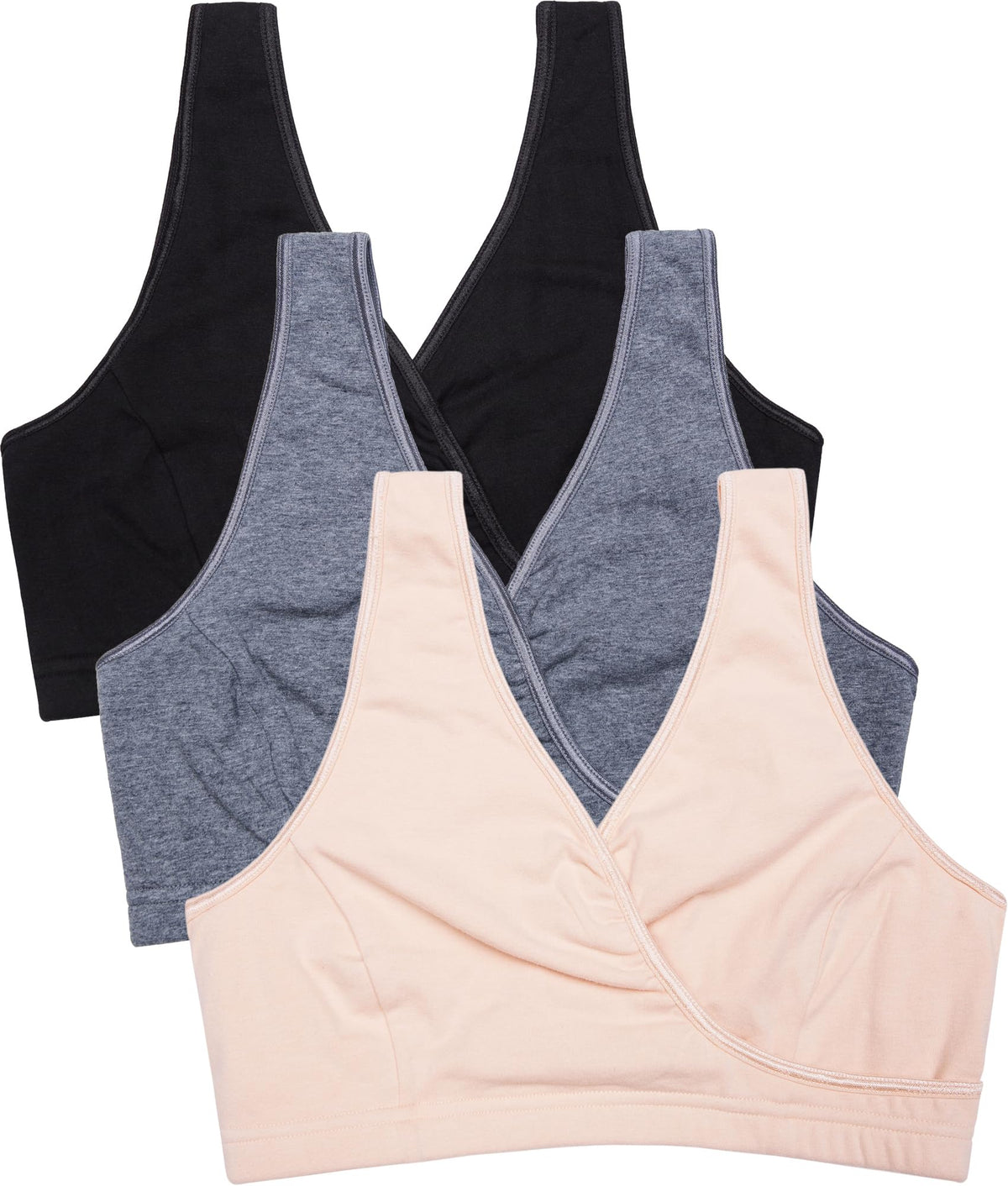 Women's Cakye 3 Pack for Sleep Cotton Breastfeeding (large, Third Style) Nursing Bra