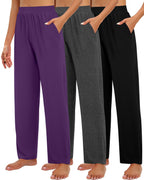 Huukeay 3 Pack Women's Lounge Pants Cozy Sweatpants X-large - Style 3