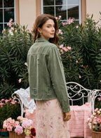 Evaless Womens Ripped Distressed Jean Denim Jacket Coats 2026 Trendy Spring Summer Fall Winter Plus Size Classic Long Sleeve Trucker For