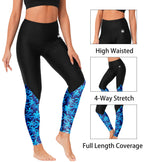 Women's Sun Protection Rash Guard Pants Tummy Control Uv Leggings