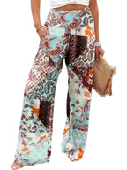 Jzc High-Waisted Palazzo Pants For Women Comfy Capri Summer Loose