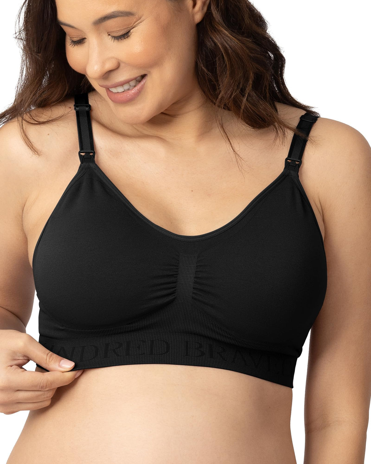 Women's Kindred Bravely Simply Sublime Wireless Black Nursing Bra