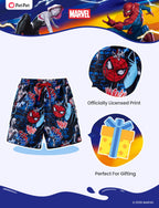 Disney Swimsuit Marvel Bathing Suit Boy Swim Short Spiderman Toddler Boys UPF 50+ Rash Guard Swim Trunks Compression Liner Pocket Swimming Trunk Multi-color Board Short Surf Clothes Swimwear 4-5 Years